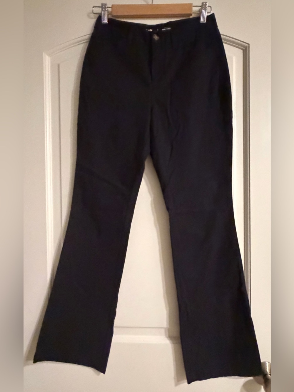 Old Navy Black High-Rise Boot-Cut Cotton Stretch Casual Pants Size 2